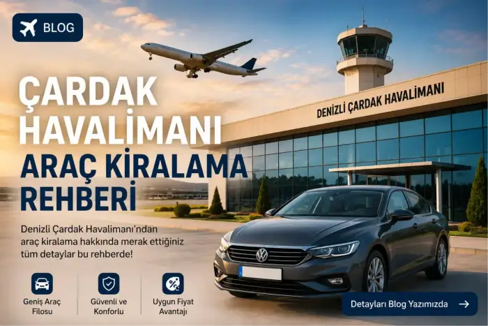 Çardak Havalimanı Araç Kiralama Rehberi