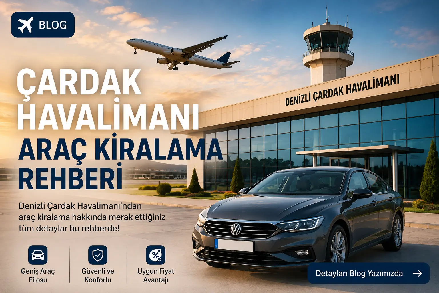 Çardak Havalimanı Araç Kiralama Rehberi