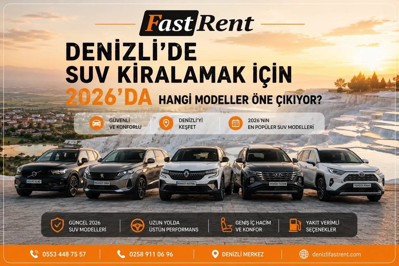 Denizli'de SUV Kiralamak İçin 2026'da Hangi Modeller Öne Çıkıyor?
